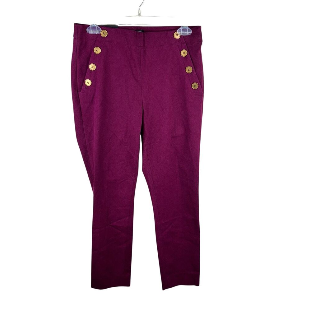 NWT Banana Republic Sailor Sloan Fit Red Bi-Stretch Slim Ankle Pants 4